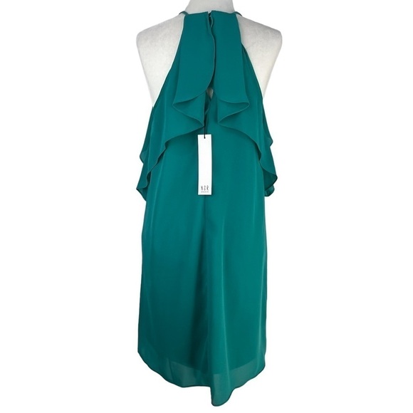 𝅺NEW WITH TAGS‎ NSR RUFFLE HALTER DRESS - Picture 7 of 14